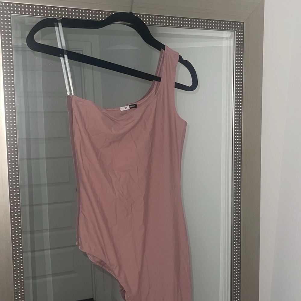 Pink One leg Jumpsuit Catsuit size small size large - Picture 2 of 4